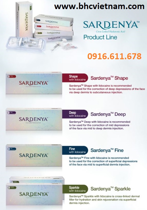 Bộ sản phẩm Filler Sardenya – giải pháp cho làn da đẹp hoàn hảo