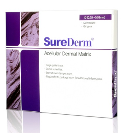 SureDerm thường được dùng để bọc sụn đầu mũi (thay thế sụn vành tai), bọc sụn thân mũi, sống mũi trong nâng mũi SLine